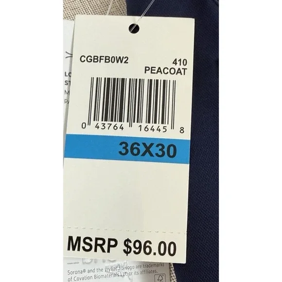 Callaway Performance Opti Dri Men's Golf Pants Sz 36x30 Stretch Chino Straight - Picture 9 of 10